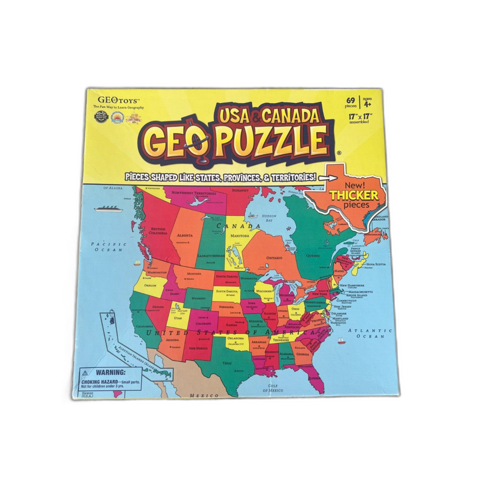 GEO Puzzle USA and Canada Geo Toys Map America